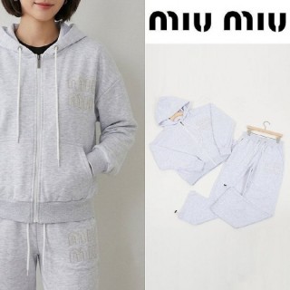미*** 레터링 로고 오버핏 크롭 트레이닝 셋업 (여성용)